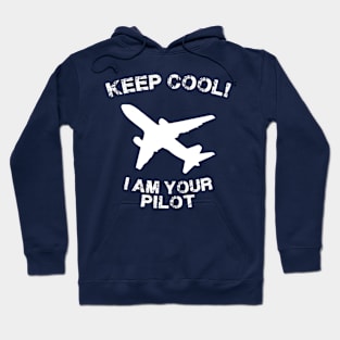 Because I'm The Captain aviation airpane pilot gift idea present Hoodie